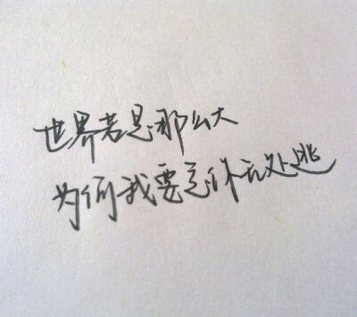 没有你，便失去了整个世界