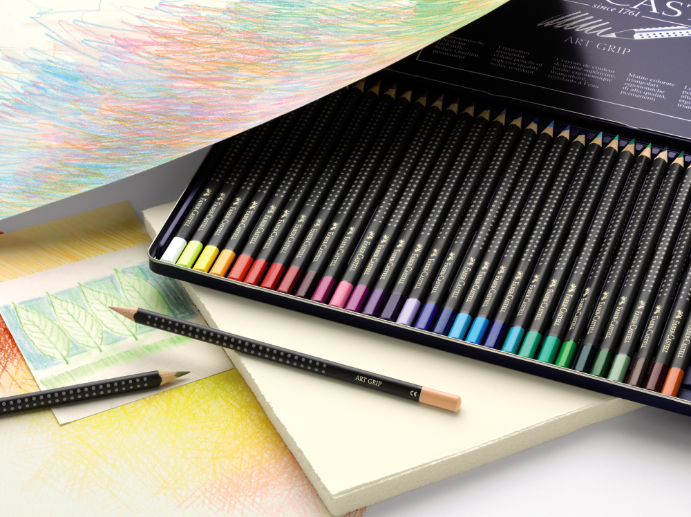 二等奖 德国进口辉柏嘉36色三角点阵水溶色铅笔（蓝铁盒）一盒