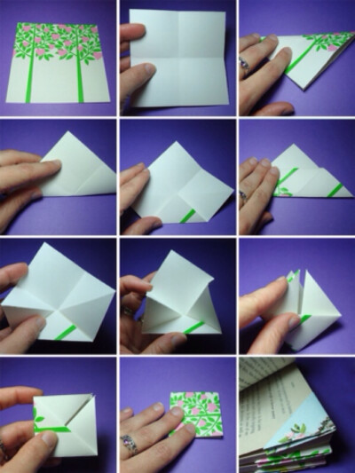 【折纸教程】简单书签