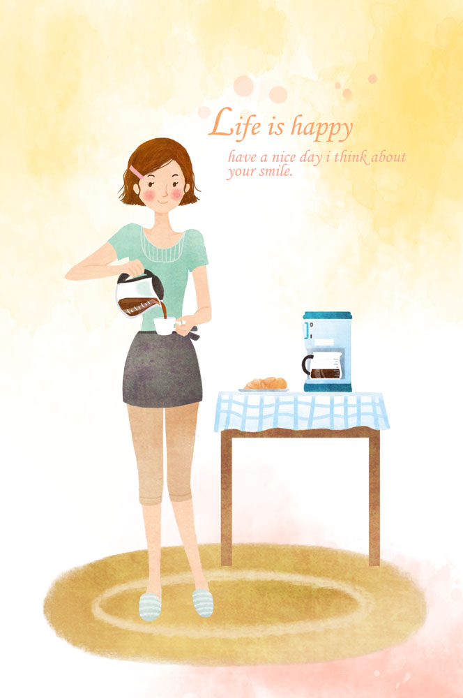 快乐生活 Life is happy 图25 倒咖啡 咖啡壶