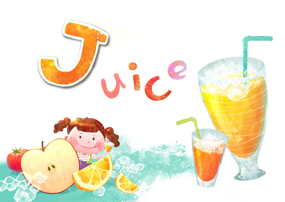 學習快樂studyishappy字母jjuice果汁