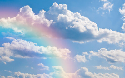 七彩壁纸【1680x1050】彩色 光线 彩虹 云