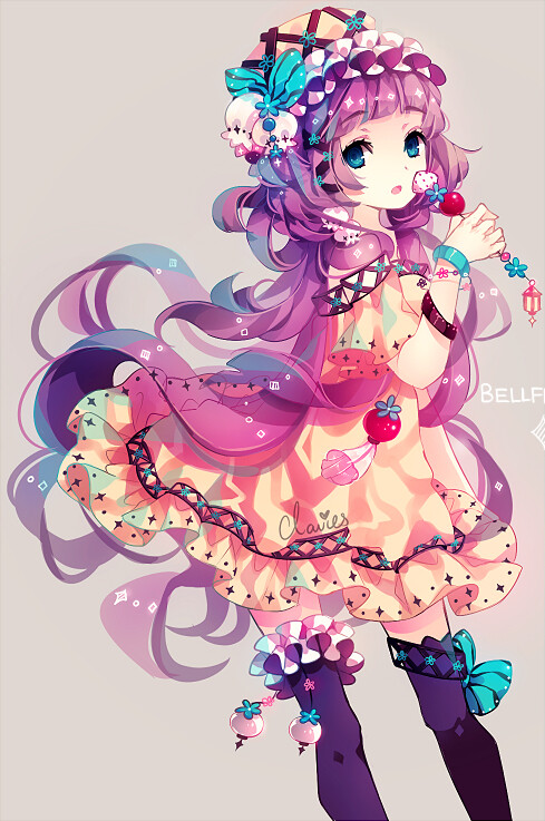 插画手绘 二次元美女 动漫 萌 壁纸