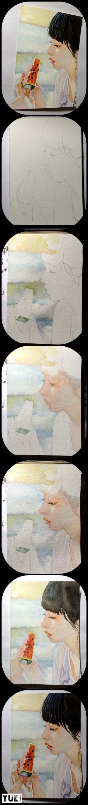 想好好画一张脸，嗯，关于脸部颜色的微妙变化。。。拿了张照片试了个手。。还算满意的说