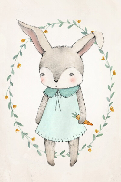 iPhone壁纸 萌物 可爱 背景 套图 动物 兔子