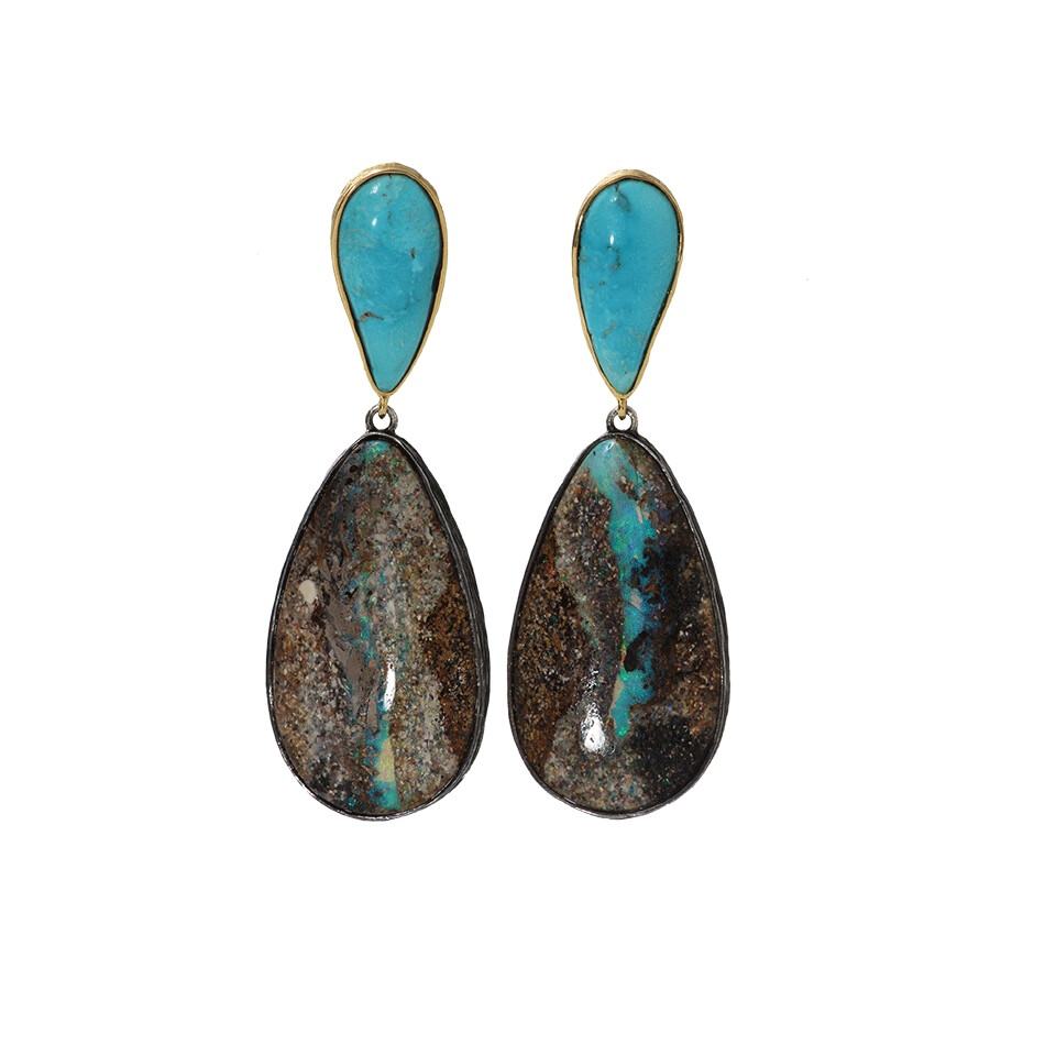 K.BRUNINI Skipping&amp;gt; Stone Opal Earrings 48545 CNY