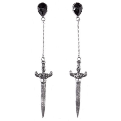 21dgrs Silver Dagger Earrings 675 CNY 768 views