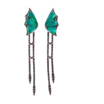 STEPHEN WEBSTER Diamond &amp;amp; quartz Fly by Night earrings 77,505 CNY 10,579 views