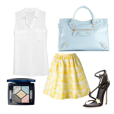 Equipment Sleeveless Signature $188.00 Red Valentino butterfly print skirt $440.83 Balenciaga Classic City Bag $1836.25 B Brain Atwood $375.00 Dior Eyeshadow palette $61.00