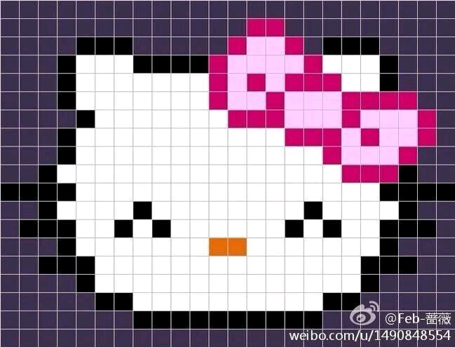 图片素材，可做棒针图案