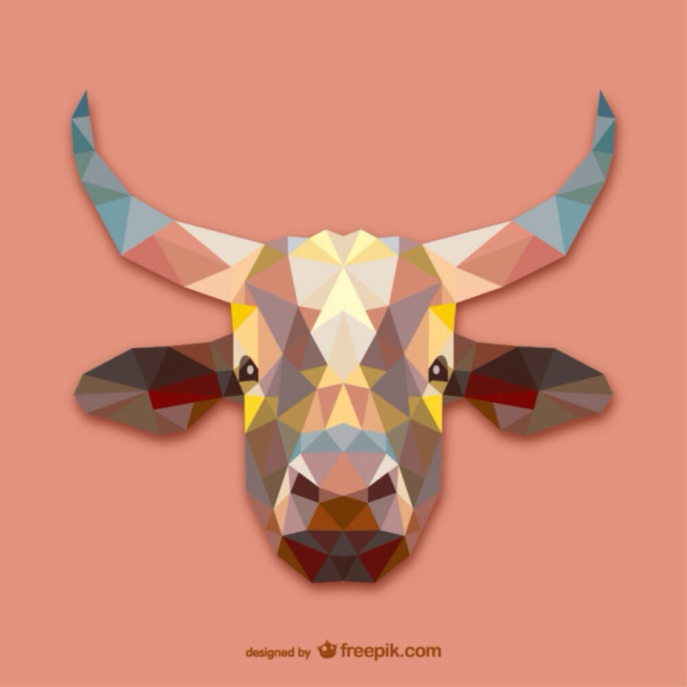 【triangle Design|Cow】