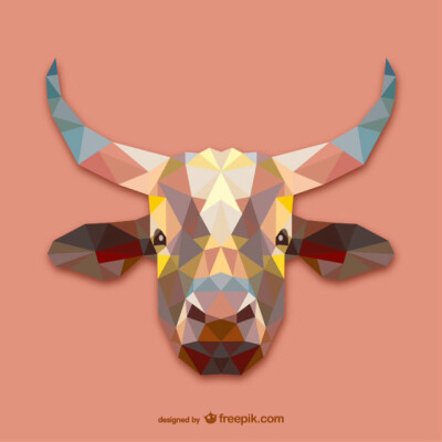 【triangle Design|Cow】