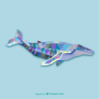 【triangle Design|Whale】