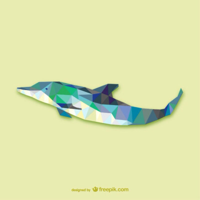 【triangle Design|Dolphin】