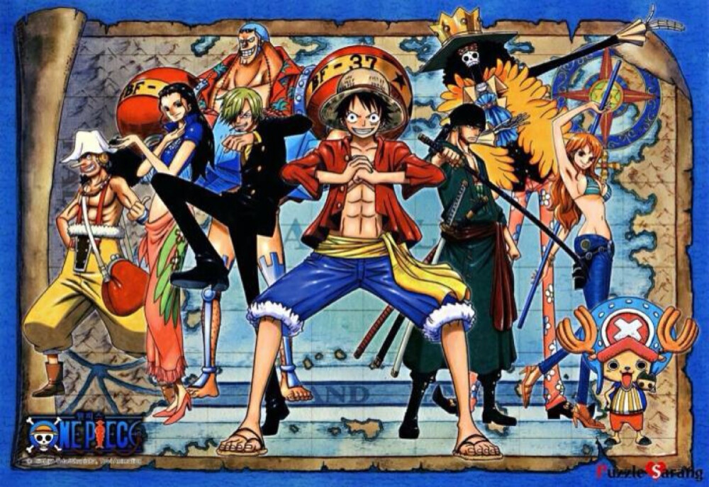 动漫海贼王壁纸路飞伙伴帅