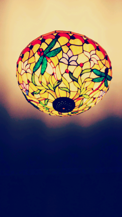 the lamp of the dining room