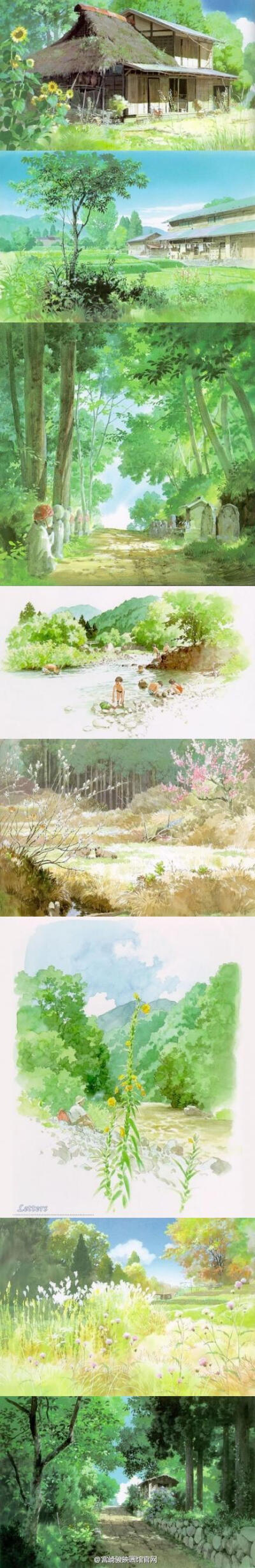 男鹿和雄， 作为宫崎骏的御用画师，他笔下的每一副作品，都如同存在一个灵魂，虽然只是风景，但却给人一种真实的、美好的感动。
