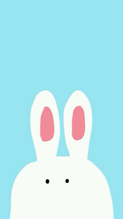 Bunny iPhone 壁纸 锁屏 微信 背景 手绘 插画 平铺