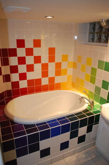 彩虹砖 的孩子们浴室的乐趣