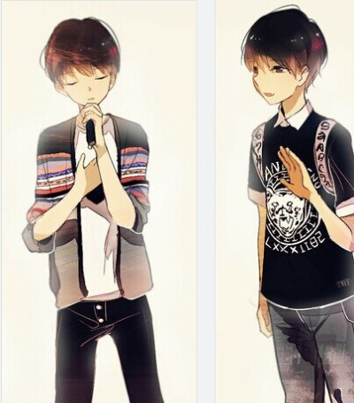 #tfboys#动漫版#王俊凯#我爱的少年