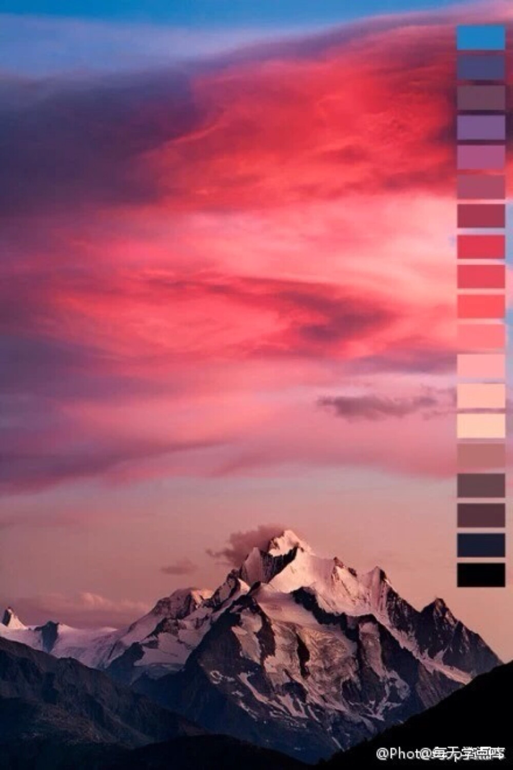 大自然是最美的配色师 色卡 设计