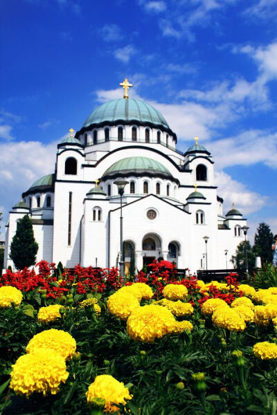 One of the largest churches in the world, the Cathedral of Saint Sava