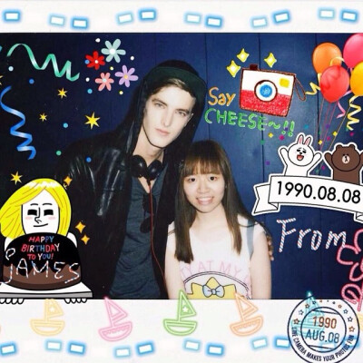 【jamesSmith】Happy birthday to you my super model. I Love You！