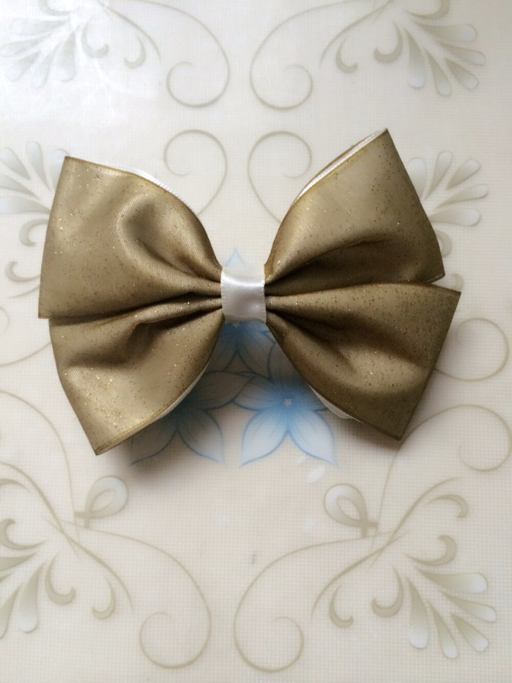 DIY发卡 淡绿气质发卡