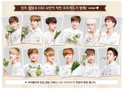 12。NATURE REPUBLIC。EXO。