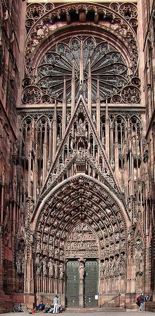 Cathedrale de Strasbourg, France 门