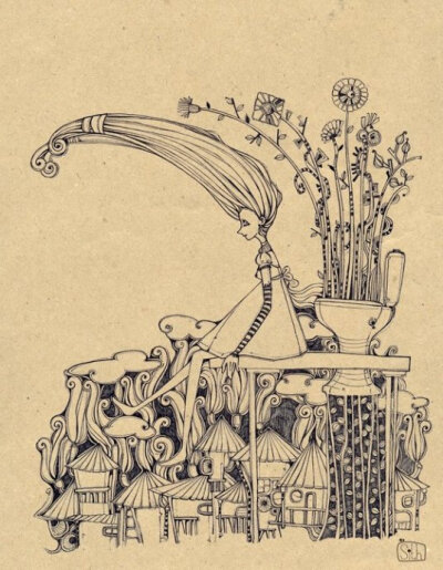 #MrSithZam#来自越南的插画师，画风很独特