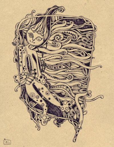 #MrSithZam#来自越南的插画师，画风很独特