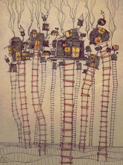 #MrSithZam#来自越南的插画师，画风很独特