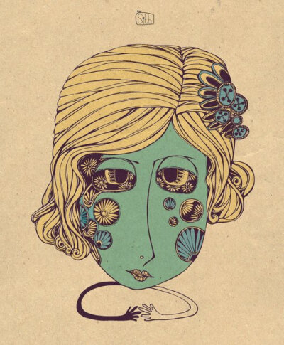 #MrSithZam#来自越南的插画师，画风很独特