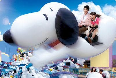 日本Univeral Studio內有史努比電影工作室?, 坐上「飛天史努比」, Snoopy 粉絲一定開心到尖叫!