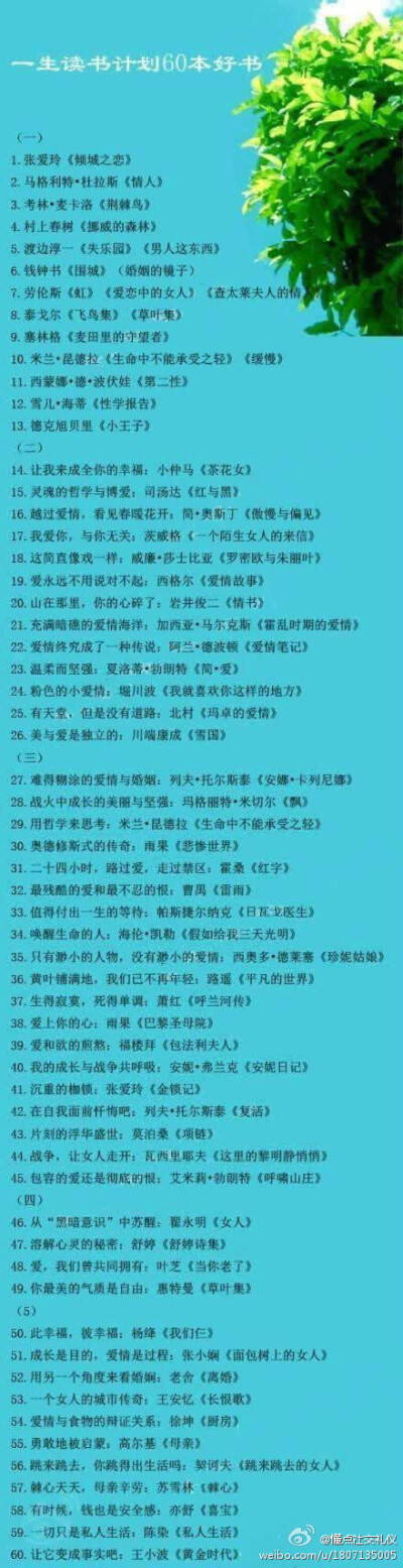 值得读的一些好书，找时间看看，开始充实自己。