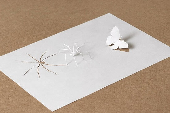  A4纸可能是工作中最平常、也被消费的最多的承载信息的媒介，这就是我们很少会注意到纸张本身的原因 ，但来自丹麦的艺术家Peter Callesen却看到了A4纸的重要性 ，所以很早开始，他就开始利用空白的A4纸来进行艺术创作。Peter在剪纸与纸张雕塑上的不断探索，让二维的平面A4纸神奇的向立体雕塑转变，骷髅、人影 、建筑等奇思妙想从死气沉沉的纸张上奋力挣脱、跃然而现。