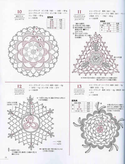 花片 钩针 图解