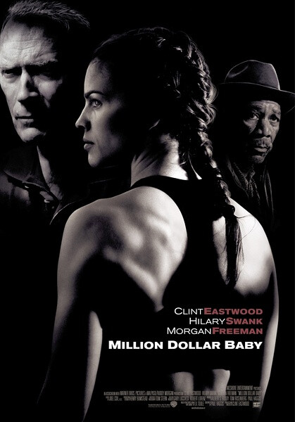 《百万宝贝》（Million Dollar Baby）是一部克林特•伊斯特伍德在2004年制作的电影，克林特•伊斯特伍德、希拉蕊•史旺与摩根•弗里曼等人主演。该片获得第77届奥斯卡金像奖最佳影片、最佳导演、最佳女主角、最佳男配角等奖项。该片讲述的是由于女儿的疏远，拳击教练法兰奇长时间在人群中封闭自己，直到玛姬走进他的体育馆，玛姬强烈意志要向世人证明自己的实力， 她开启了法兰奇的心防。法兰奇于是决定承担一切风险调教玛姬成为女拳击手……