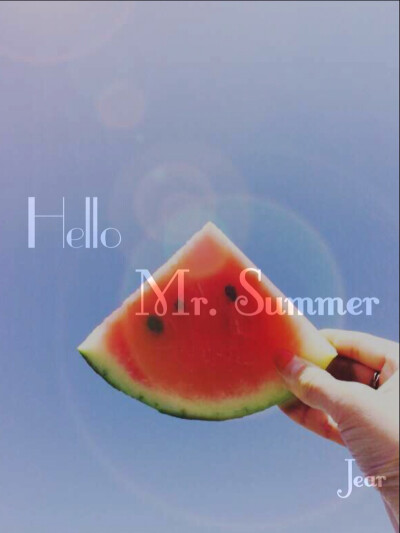 summer time 壁纸 文字