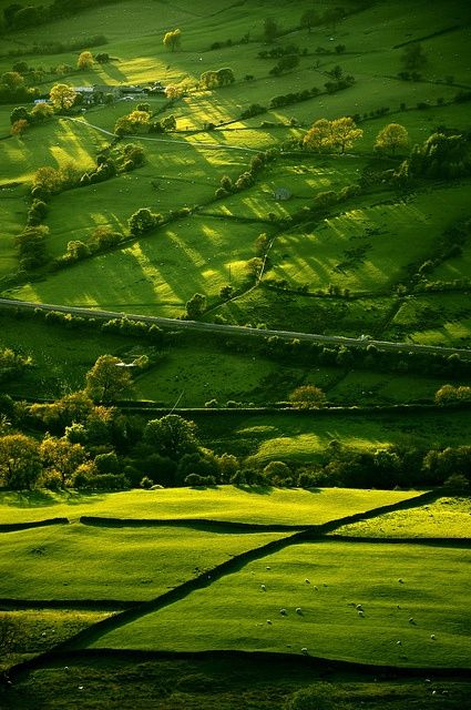 Derbyshire, England。英格兰中部的德比郡。