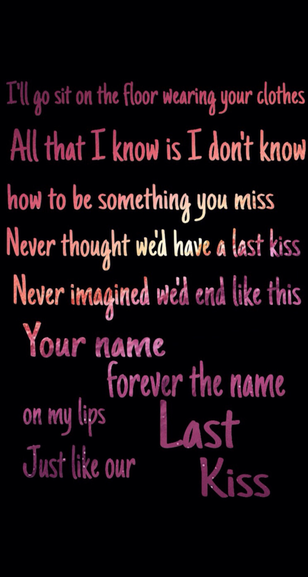 last kiss