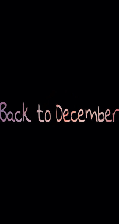 Back to December