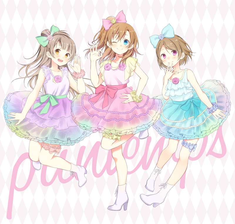 p站 二次元 插画 少女 头像 原创 壁纸 Printemps! LoveLive! C86 高坂穂乃果 南小鸟 小泉花阳 画师：wogura id=45279018