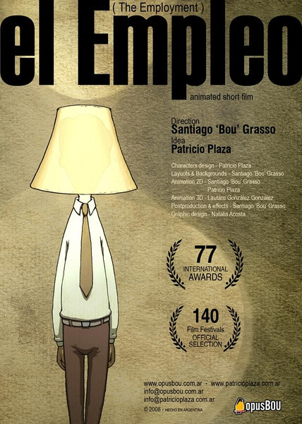 雇佣人生 El Empleo (2008) 导演: Santiago Grasso 编剧: Patricio Gabriel Plaza 类型: 剧情 / 喜剧 / 动画 / 短片 制片国家/地区: 阿根廷 语言: 无对白