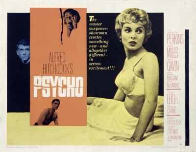 惊魂记 Psycho (1960) 导演: 阿尔弗雷德·希区柯克 编剧: 约瑟夫·斯蒂凡诺 / 罗伯特·布洛克 主演: 珍妮特·利 / 安东尼·博金斯 / 维拉·迈尔斯 / 马丁·鲍尔萨姆 / 约翰·加文 类型: 悬疑 / 惊悚 / 恐怖 ---Marion（珍妮…