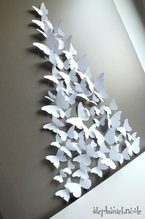 #艺术家#手工达人#蝴蝶的精彩创意 蝴蝶树造型