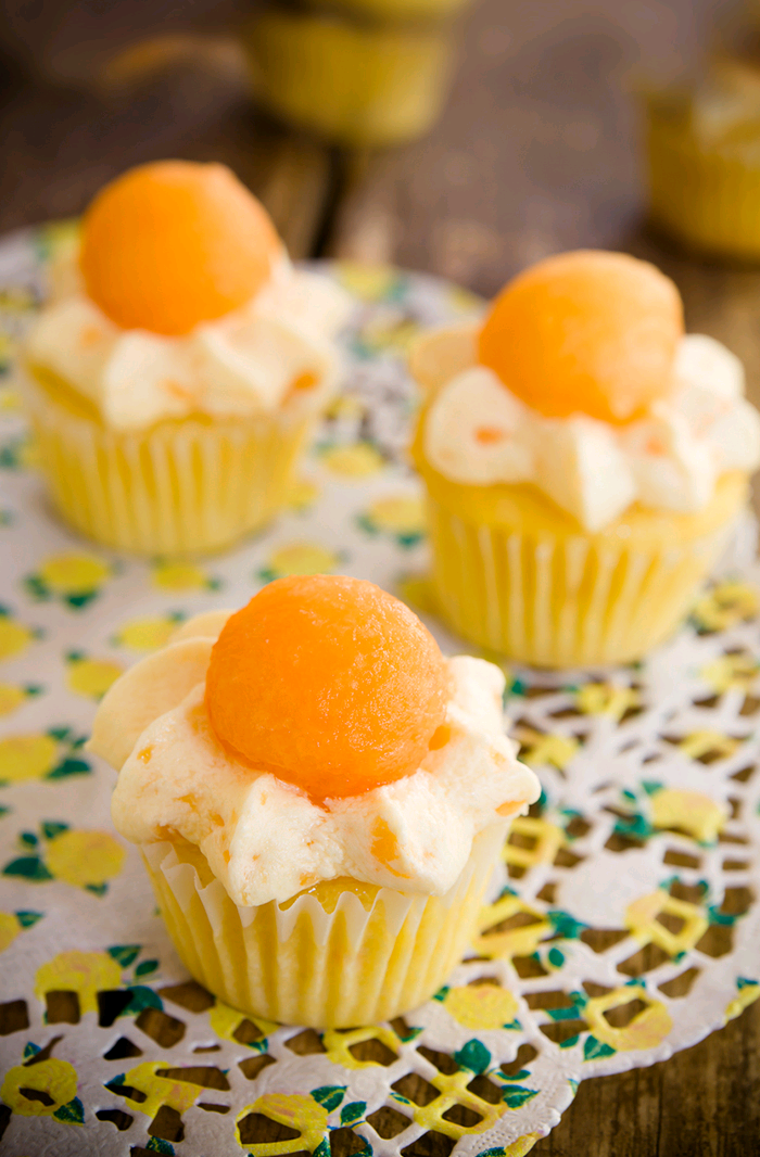 cantaloupe cupcake