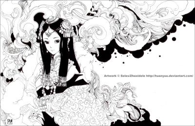 黑白杂图 忘川之上，桑梓之下。