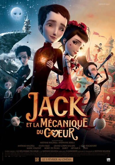 [灰]。机械心 Jack et la mécanique du coeur - 由于之前怪兽在巴黎给了我惊喜之后 这种法国动画也忍不住也下了看 额 =.= 但是这部虽然感觉是一样在边唱歌边讲故事 但是肿觉得哪里怪怪的不舒服... 额 就是剧情不太能…